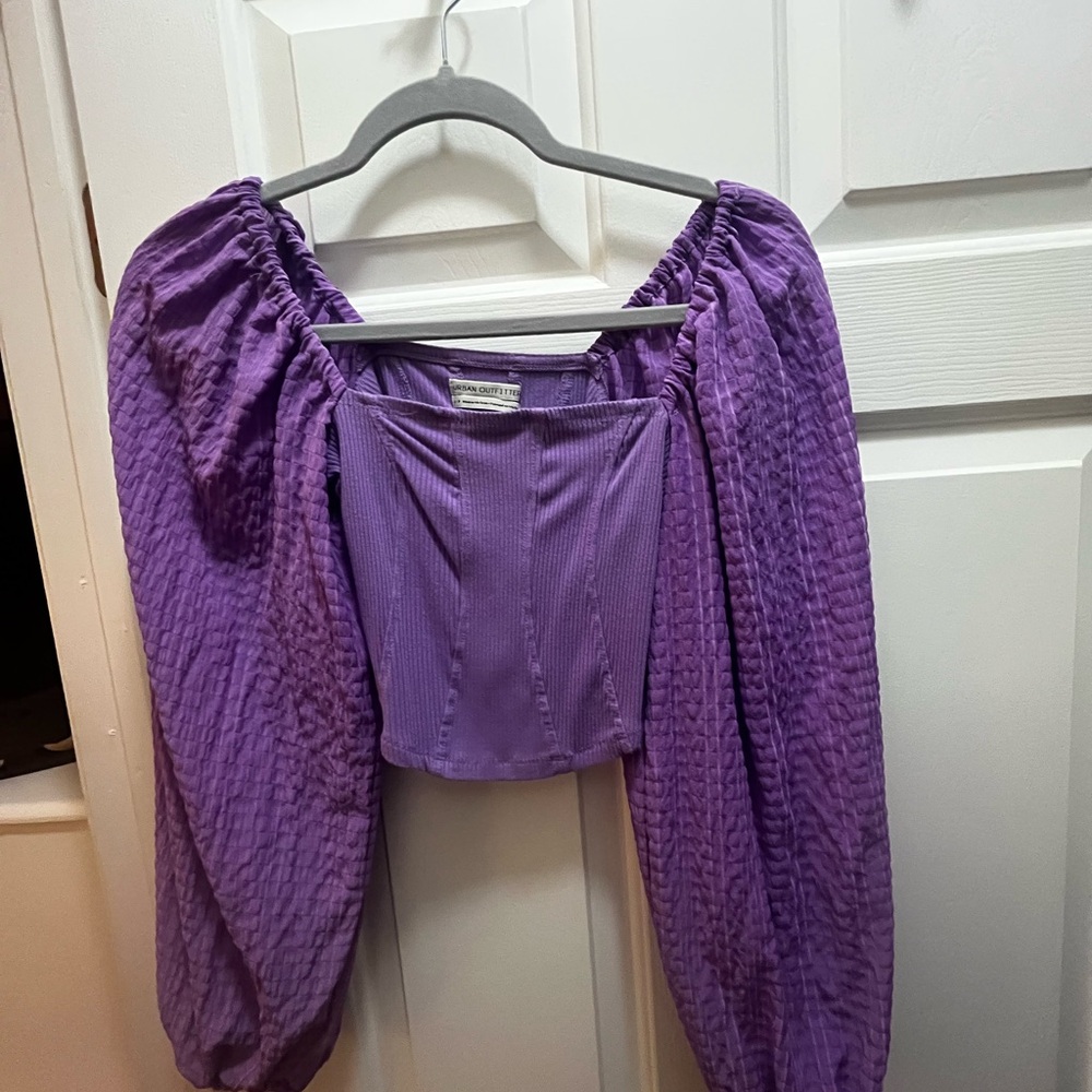 Urban Outfitters Textured Purple Blouse size small